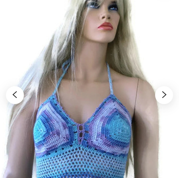 Beautiful Colorful Handmade Crochet Bustiers - Picture 4 of 10